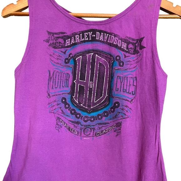 3‎ for $30! Harley Davidson purple tank top - Picture 2 of 8